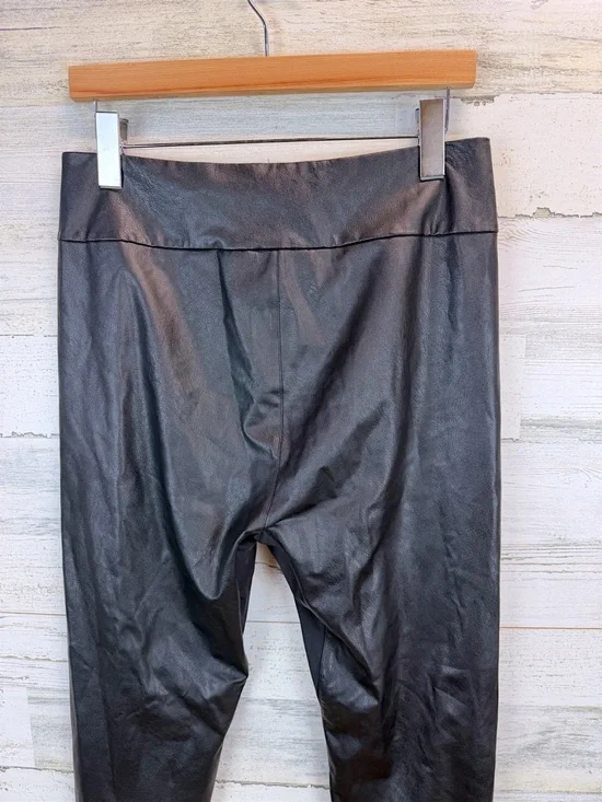Honeylove Vegan Leather Leggings 1X Black Sculpting High Rise Core Athleisure - Picture 9 of 15